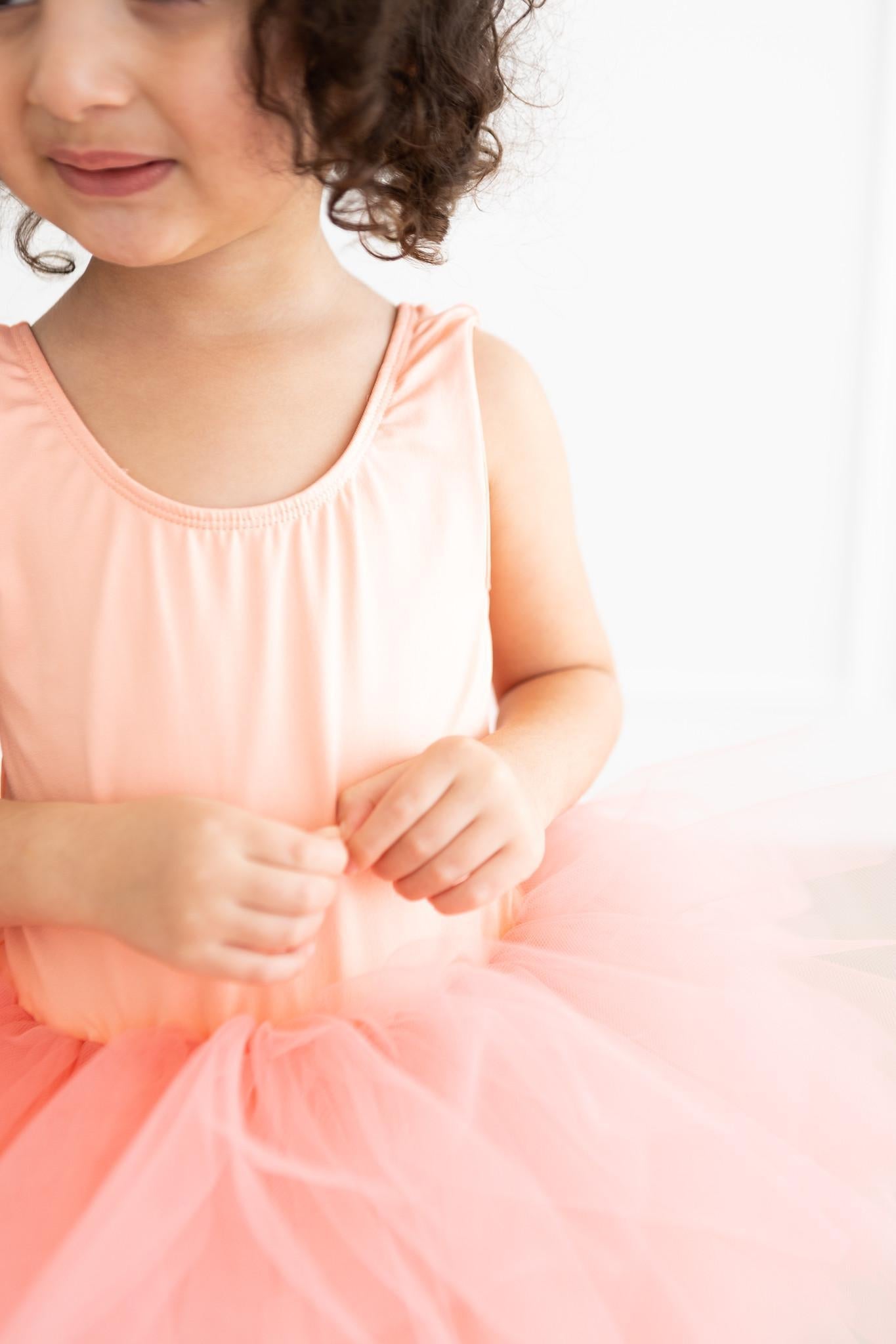 Bright Peach Full Tutu Leotard Mila & Rose