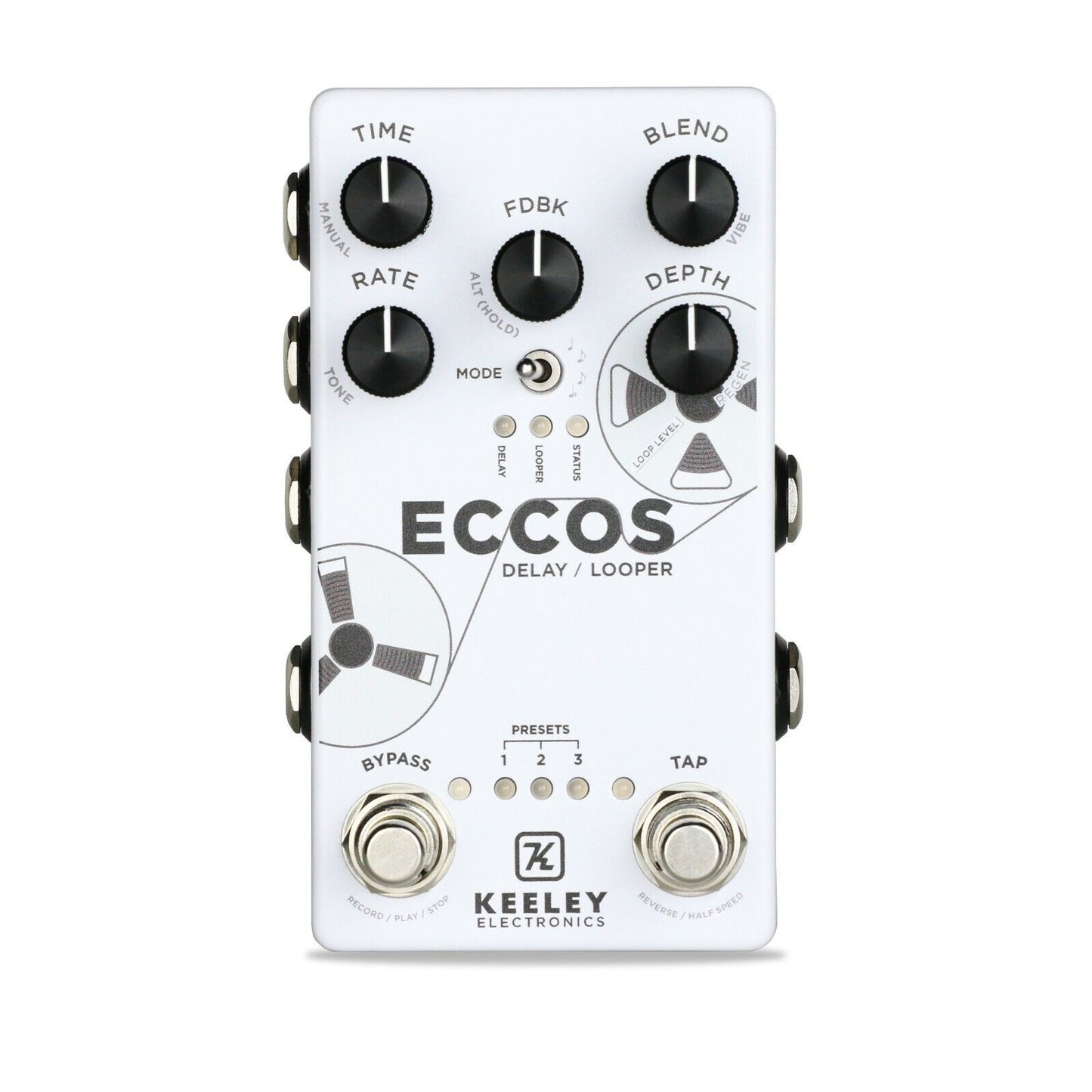 Tape Delay Looper Guitar Effects Pedal Keeley Eccos