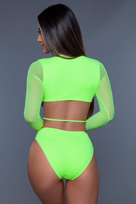 Daring Mesh Onepiece Monokini Swimwear Be Wicked
