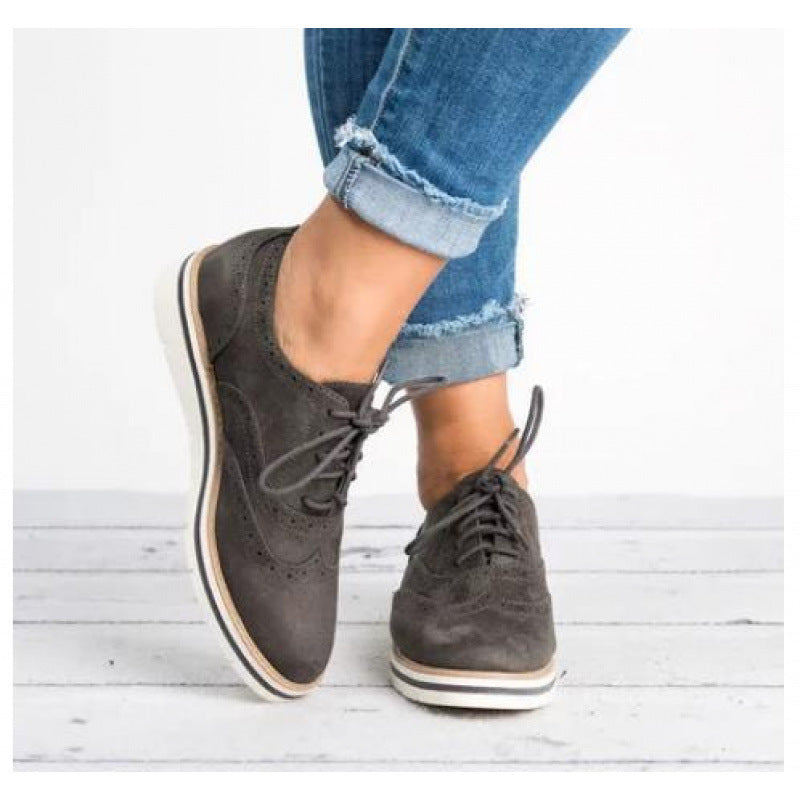 Women’s Retro British-Style Casual Shoes Chic Everyday Sneakers