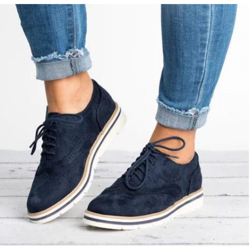 Women’s Retro British-Style Casual Shoes Chic Everyday Sneakers