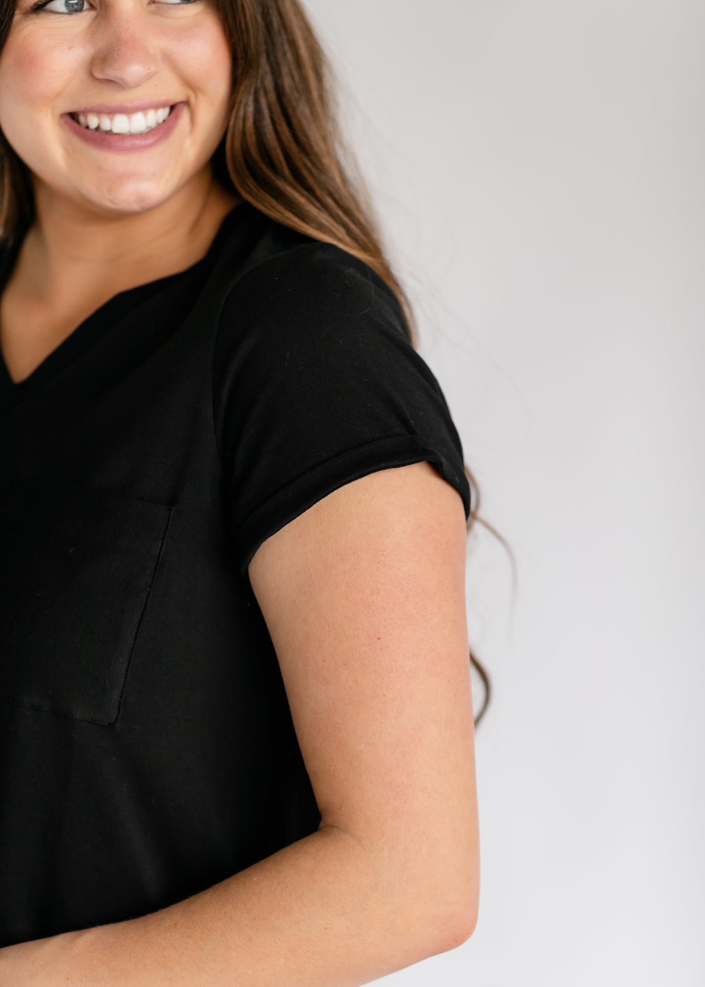 Finley V-neck Berry Midi T-shirt Dress Inherit Co.