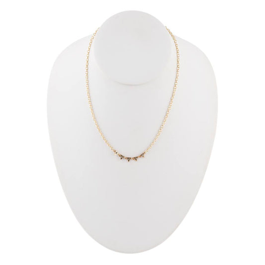 Flag It Marcasite and Bronze Necklace