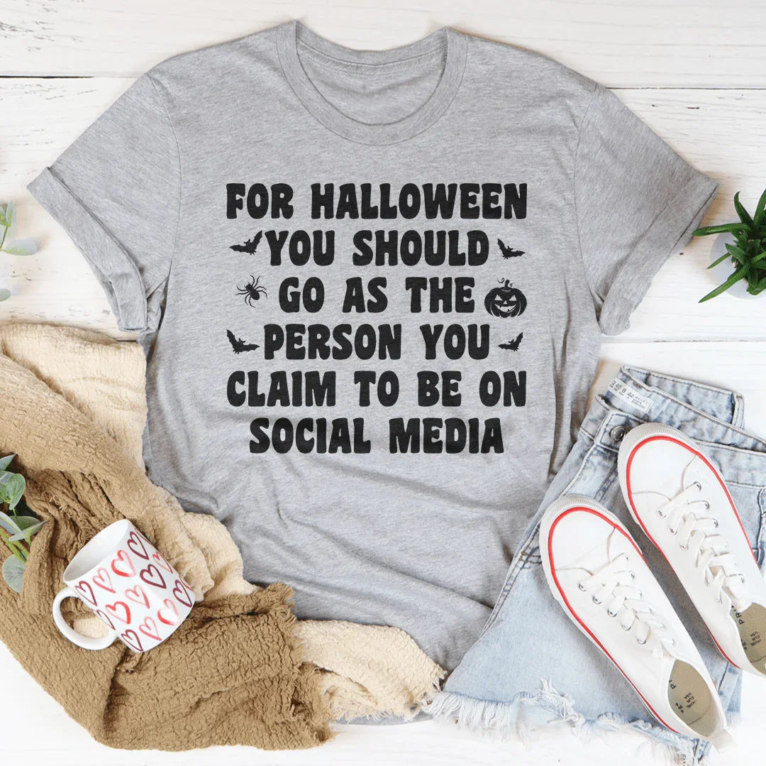 Halloween Tee Soft Lightweight Shirt Peachy Sunday