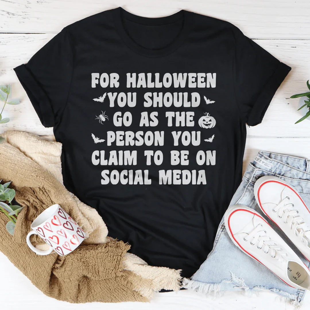 Halloween Tee Soft Lightweight Shirt Peachy Sunday