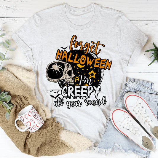 Creepy All Year Round Tee Soft Lightweight T-Shirt Peachy Sunday