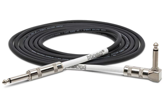 Hosa Straight to Right Angle Guitar Cable 15 foot Hosa