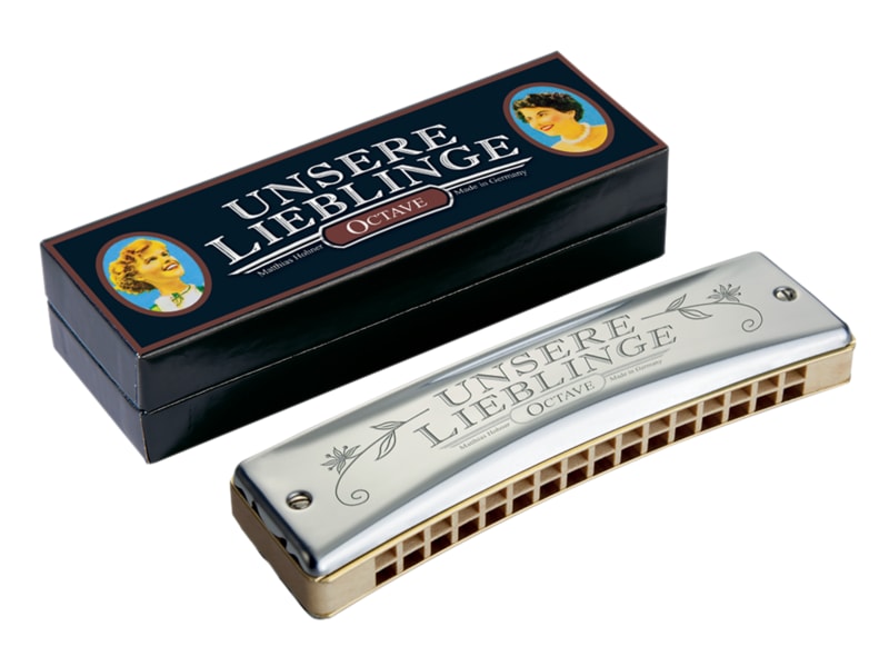 Hohner 32-Hole Octave Harmonica Key of G Unsere Lieblinge