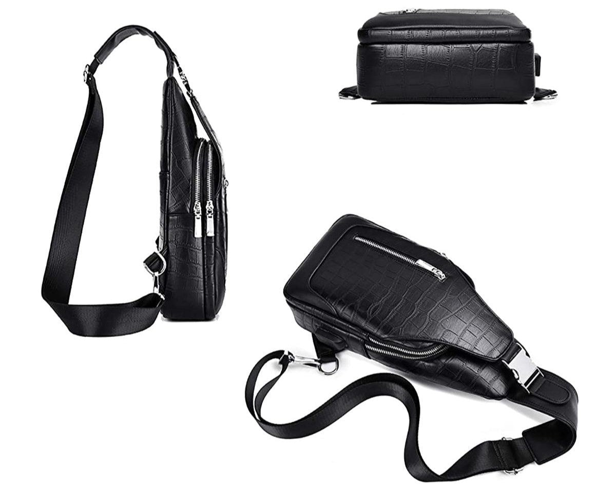 Premium Vegan Leather Sling Backpack 11' FR Fashion Co.