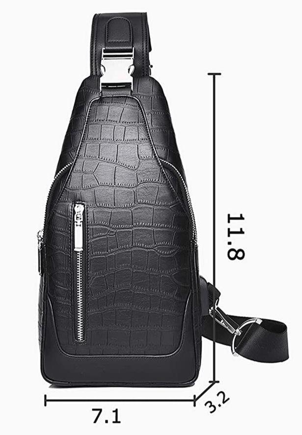 Premium Vegan Leather Sling Backpack 11' FR Fashion Co.