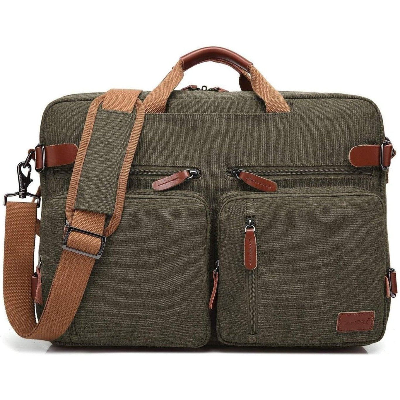 FR Fashion Co. 16" Multi-functional Canvas Messenger Bag