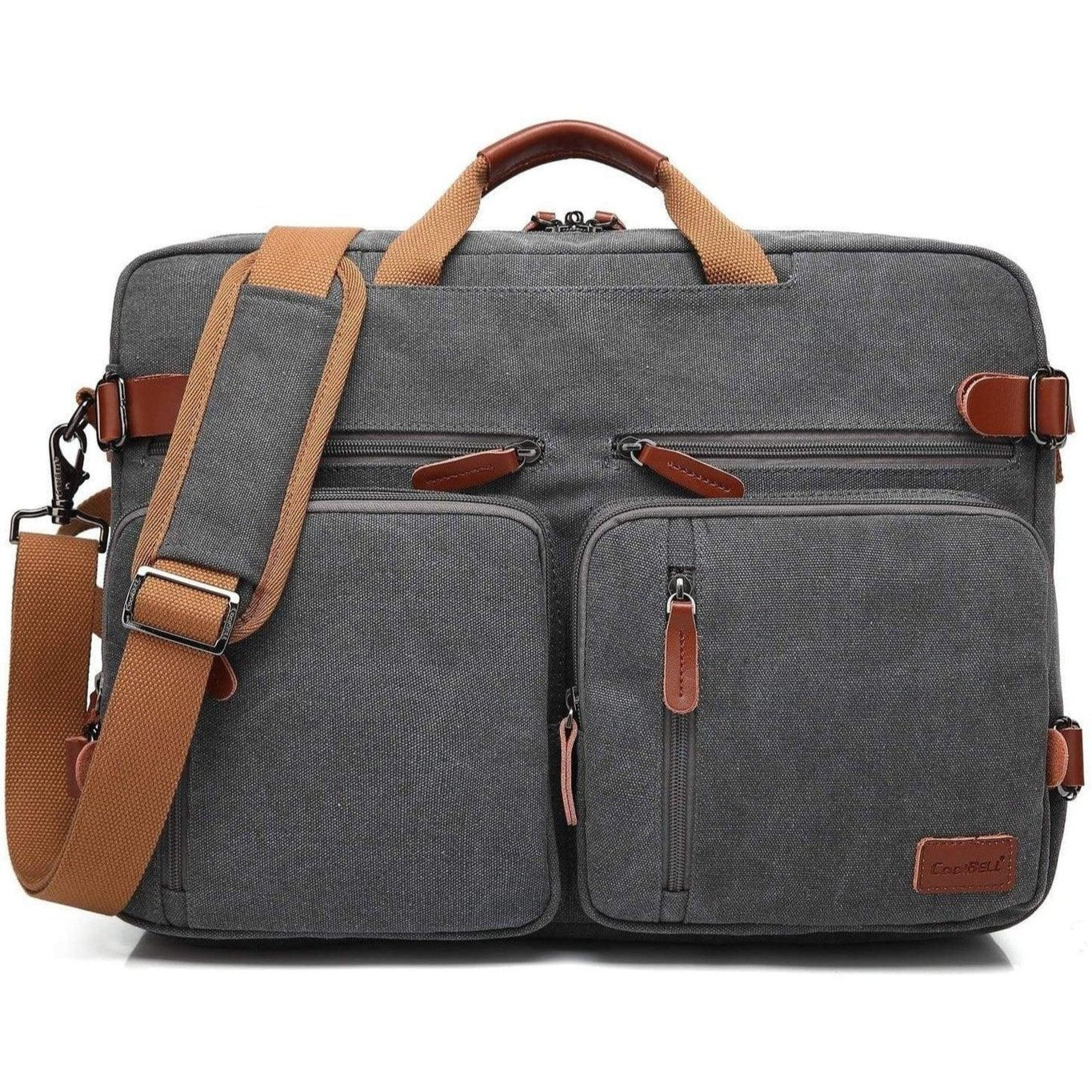 FR Fashion Co. 16" Multi-functional Canvas Messenger Bag