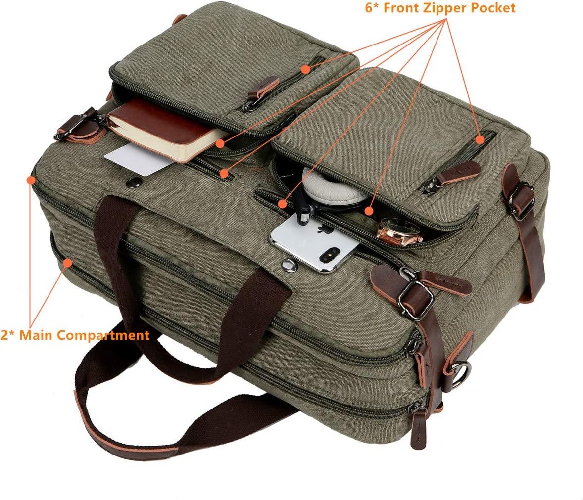 Convertible 17' Briefcase Backpack FR Fashion Co.