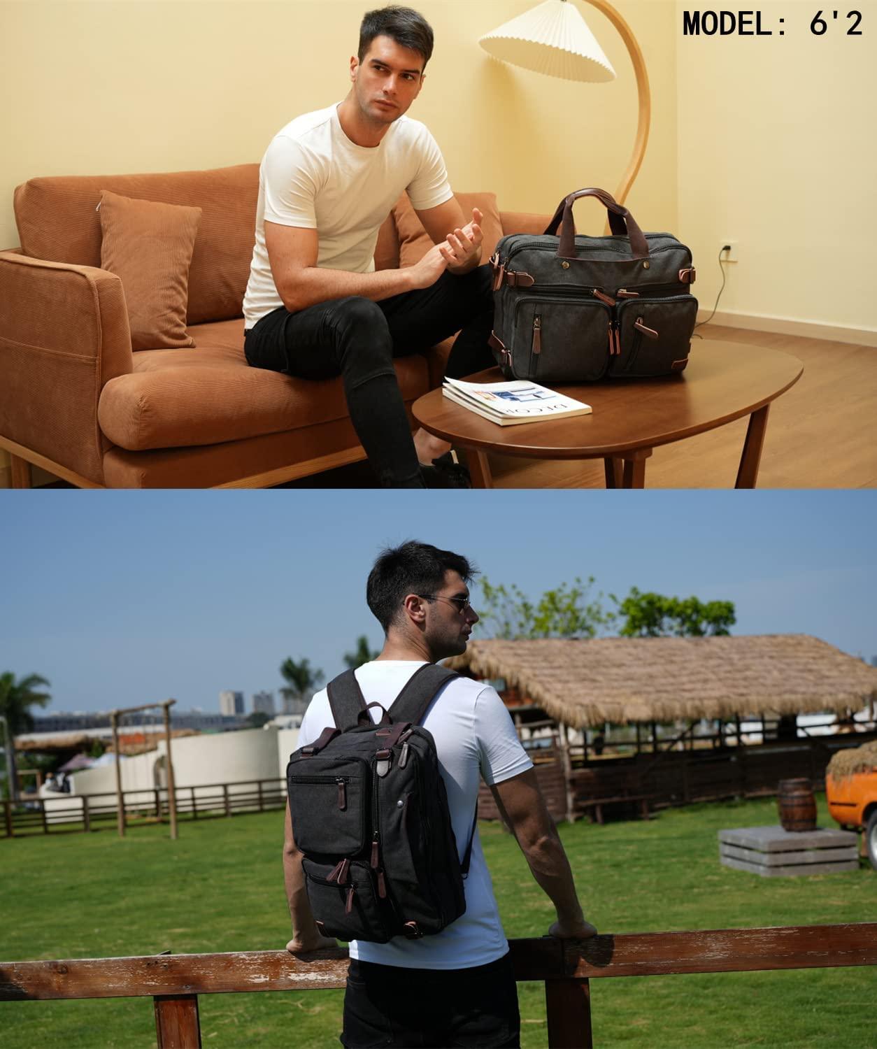 Convertible 17' Briefcase Backpack FR Fashion Co.