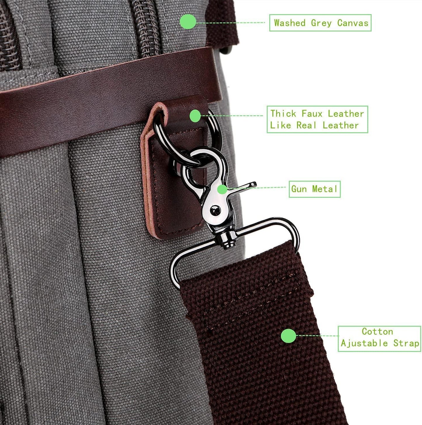 Convertible 17' Briefcase Backpack FR Fashion Co.