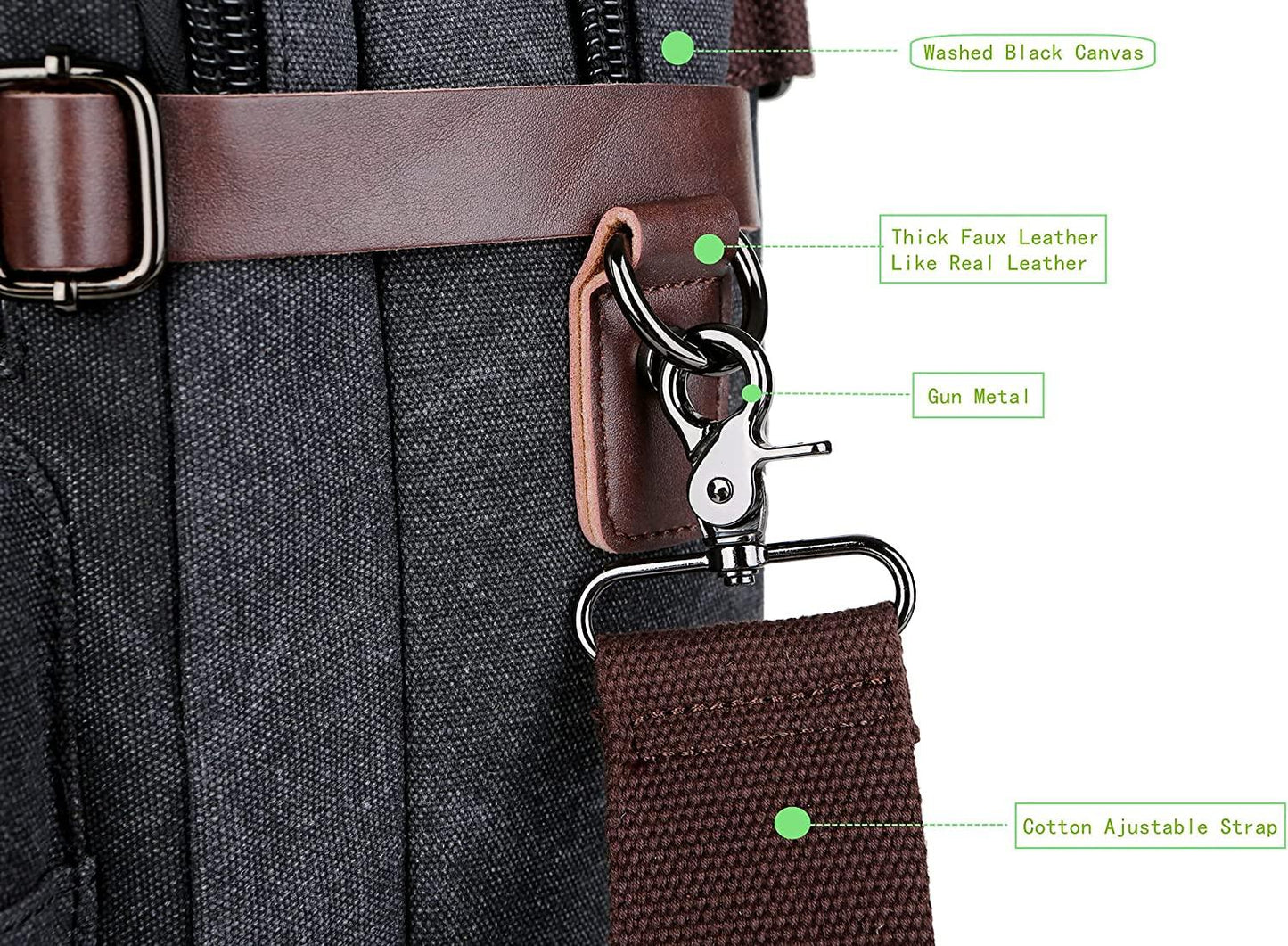 Convertible 17' Briefcase Backpack FR Fashion Co.