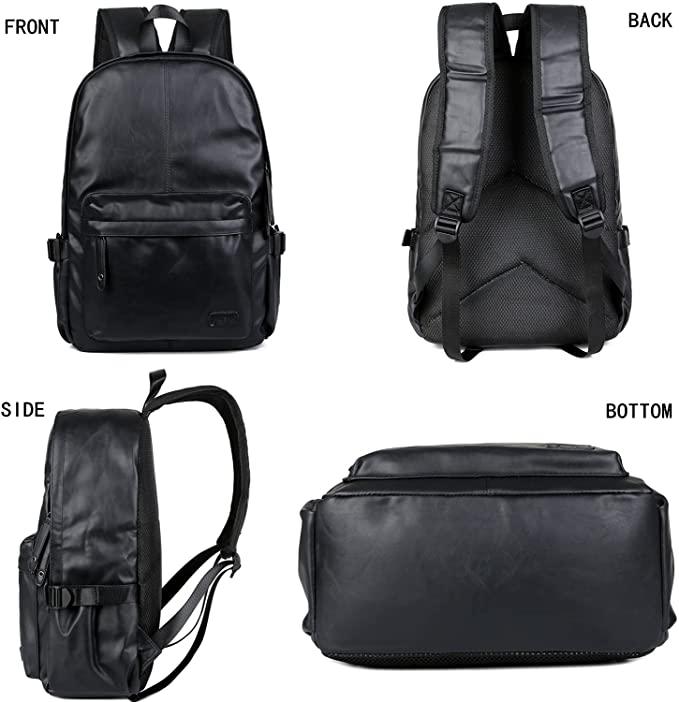 Scratch-Proof 15.6" Vegan Leather Backpack FR Fashion Co.