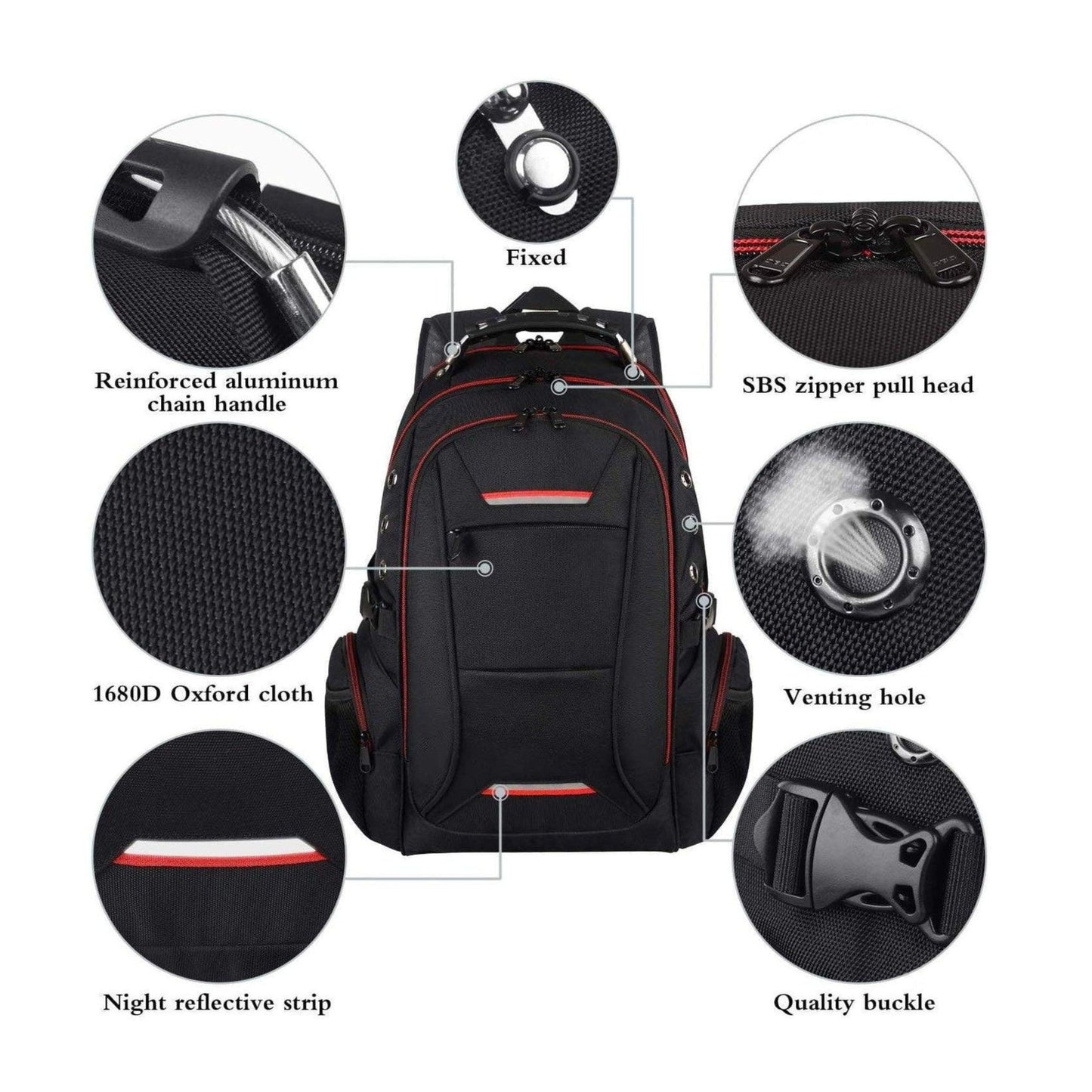 18' TSA-Approved Travel Backpack 40L for Men FR Fashion Co.