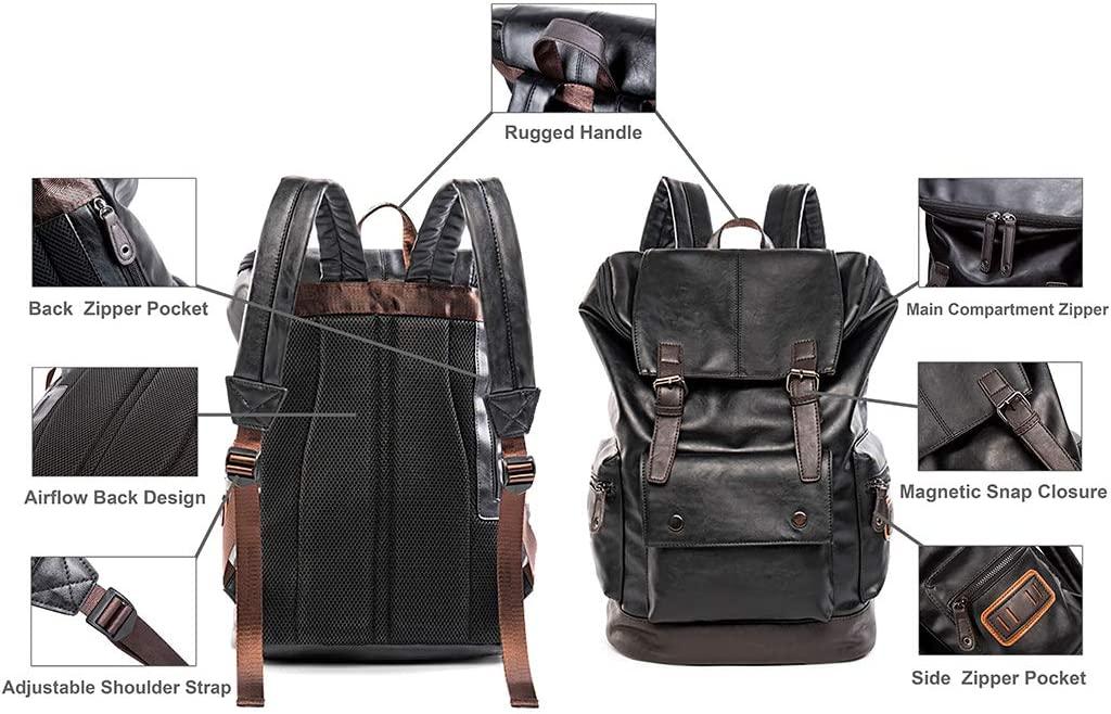 Vintage Leather 18' Backpack Men's FR Fashion Co.