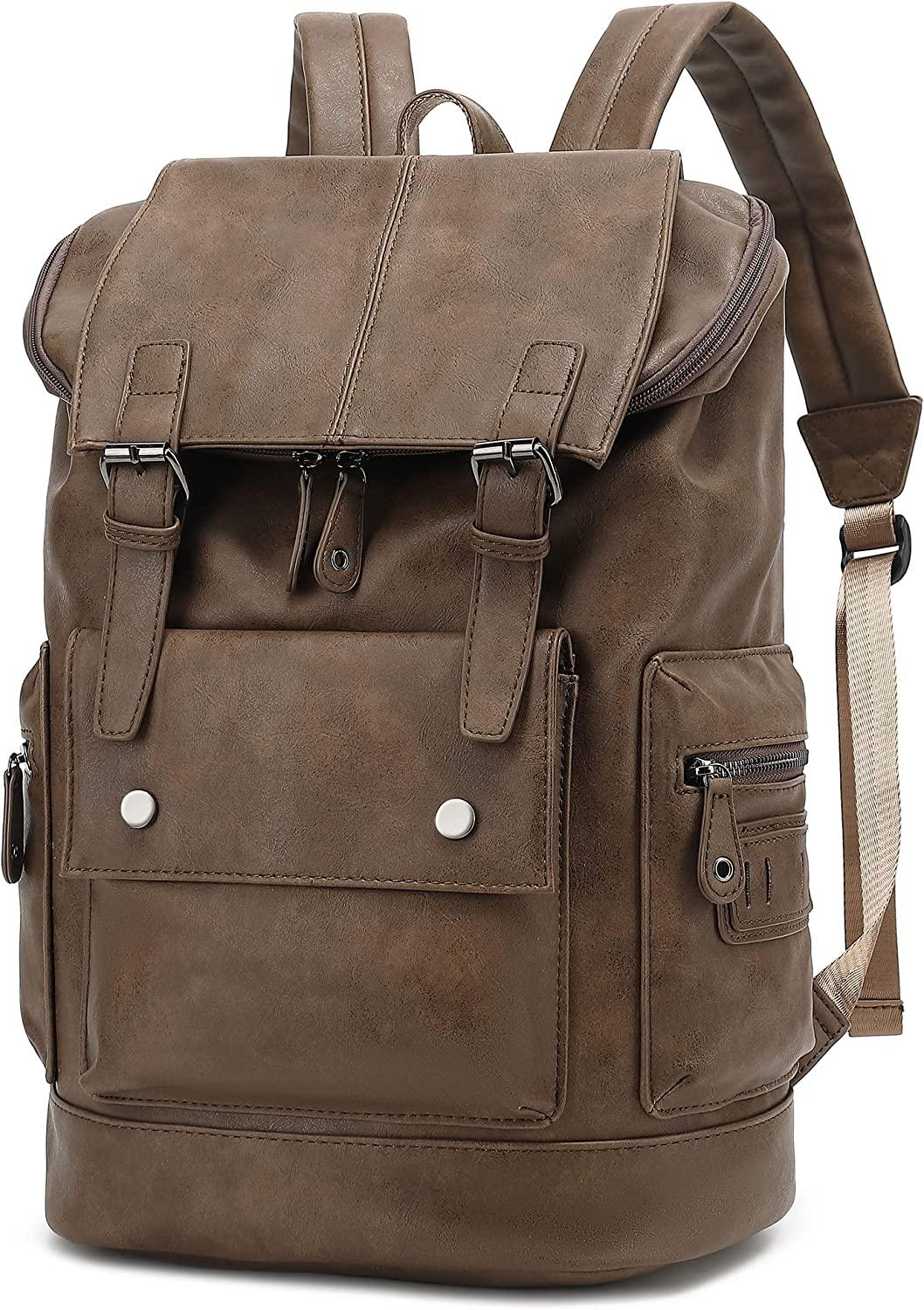 Vintage Leather 18' Backpack Men's FR Fashion Co.