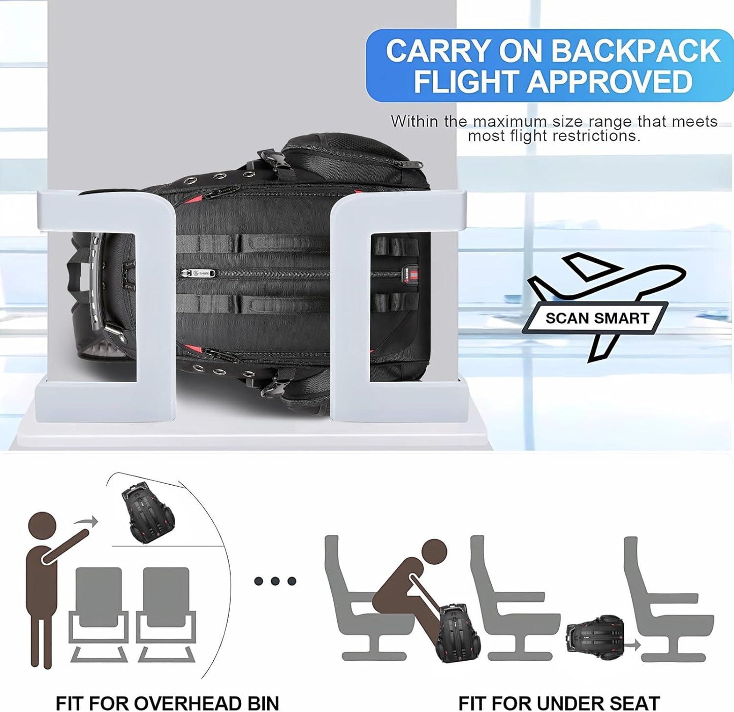 Travel Backpack XL Heavy Duty 20' FR Fashion Co.