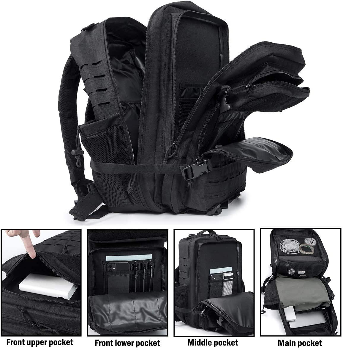 45L Tactical Backpack Durable 900D Polyester Bag FR Fashion Co.