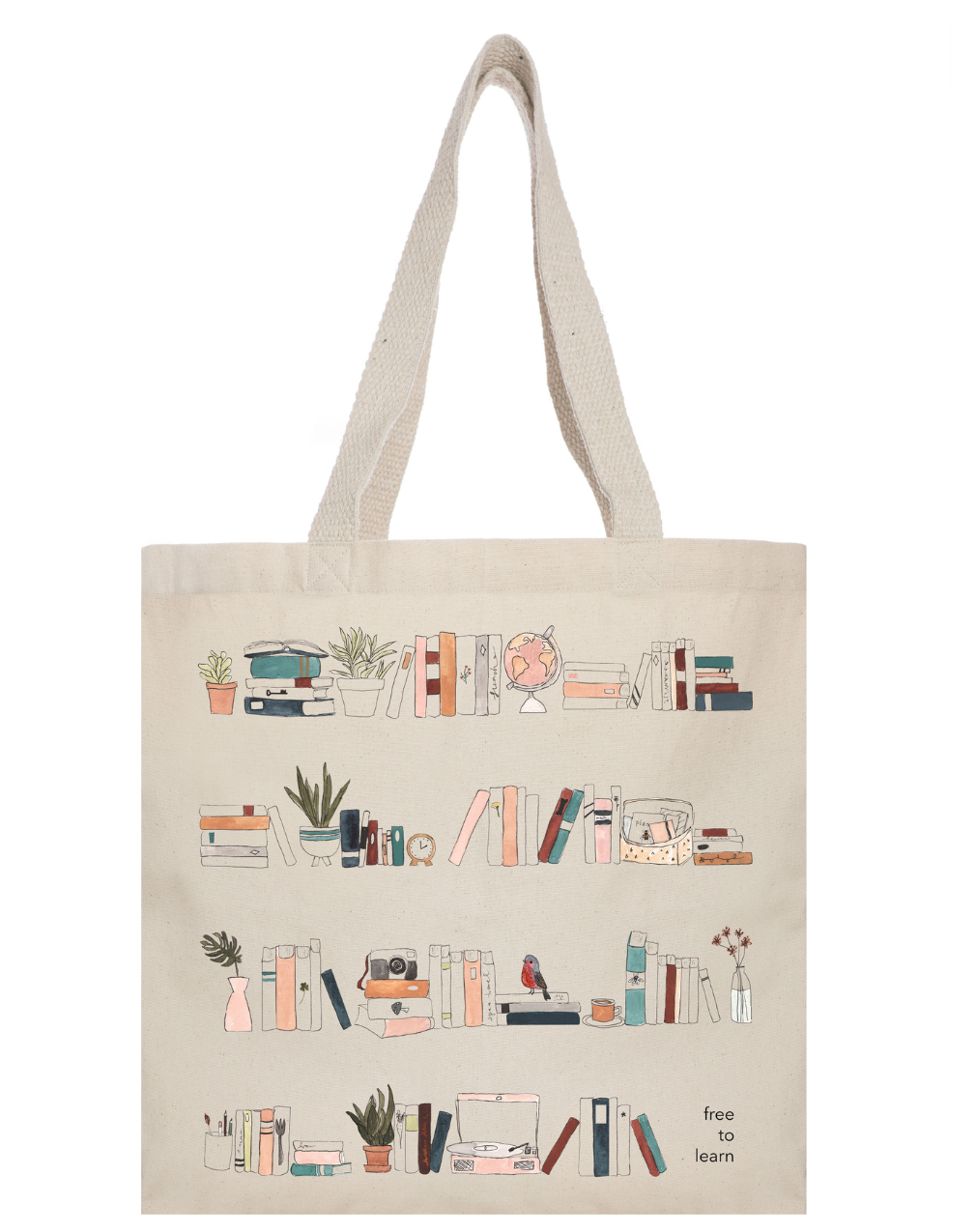 Free to Learn Organic Cotton Tote Bag Fair Trade
