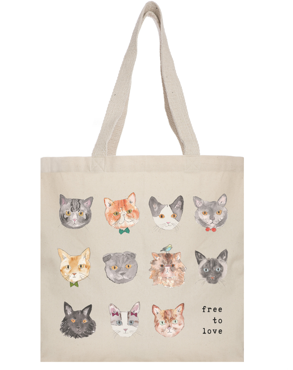 Cat Lover Organic Cotton Tote Bag Fair Trade
