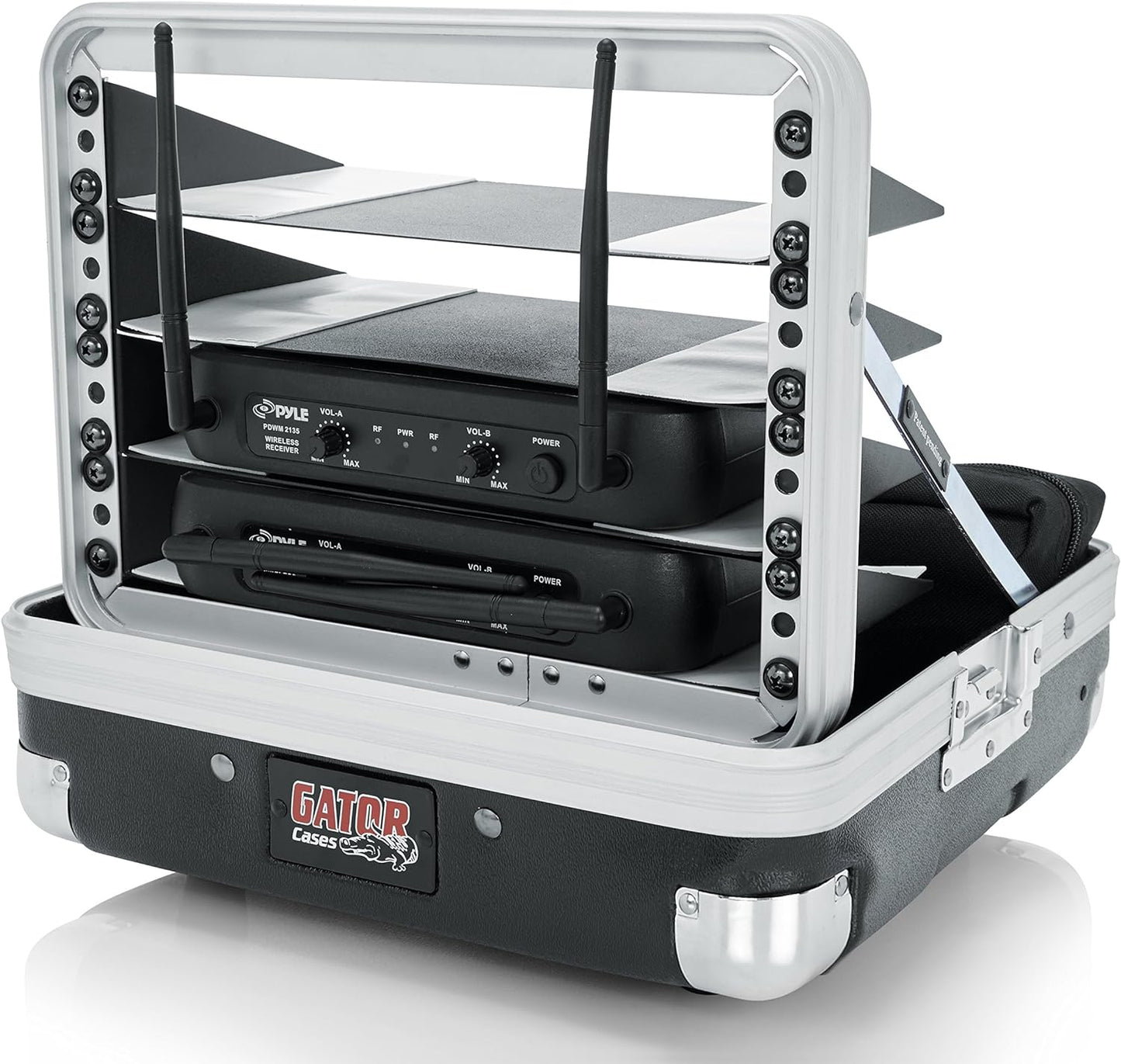 Gator GM-4WR Mini Rack 4 Wireless Systems Case