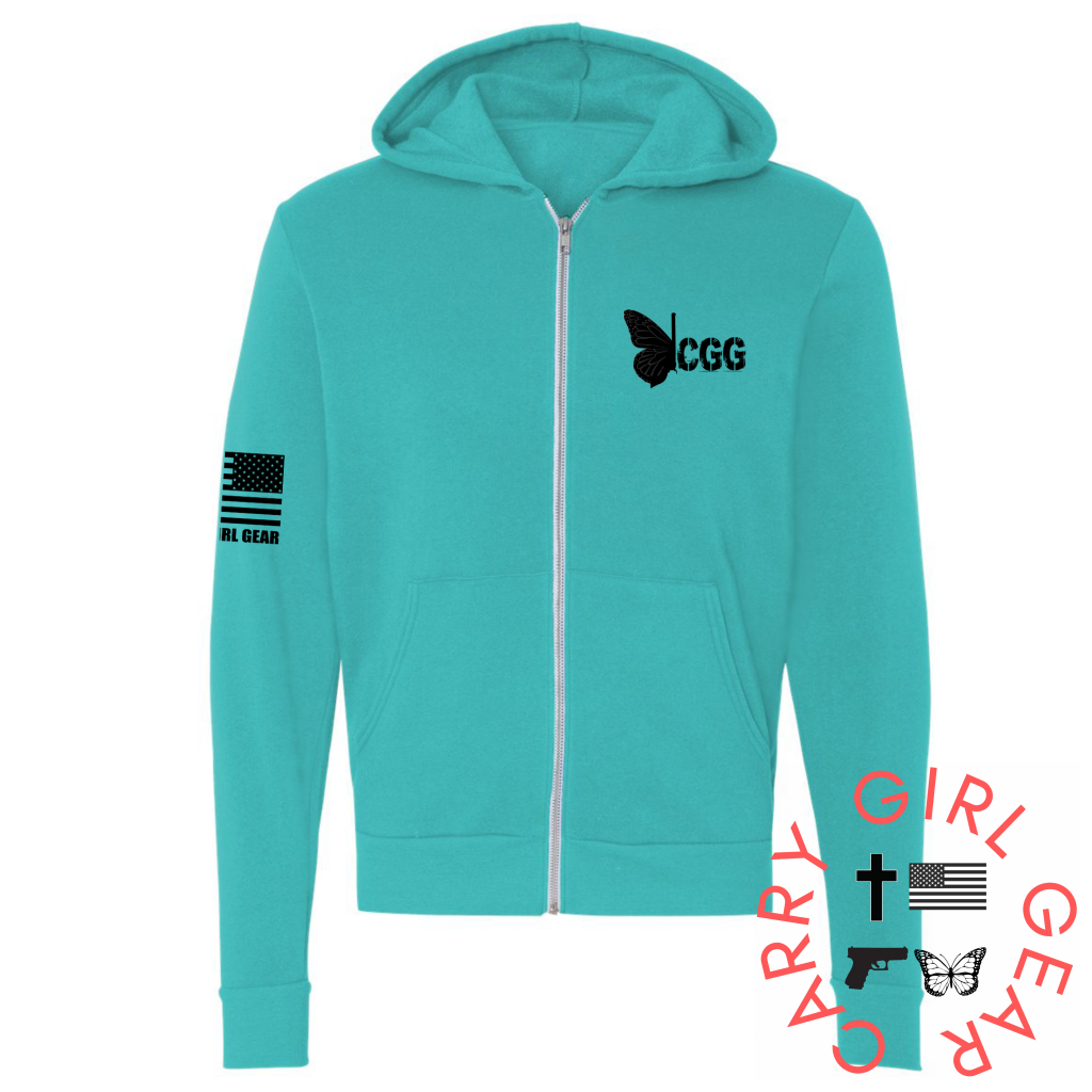 Full Armor Lightweight Zippered Hoodie Carry Girl Gear