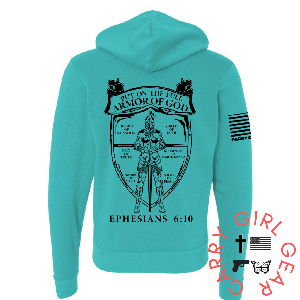 Full Armor Lightweight Zippered Hoodie Carry Girl Gear