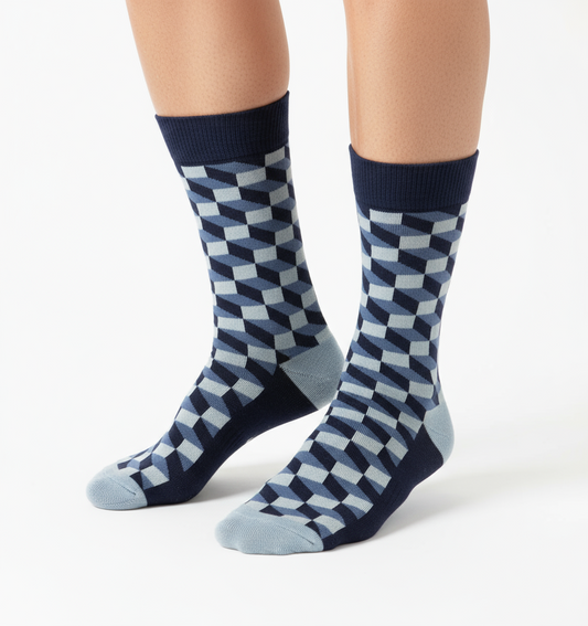 Funky Blues Classic Color Versatile Socks ModSoles