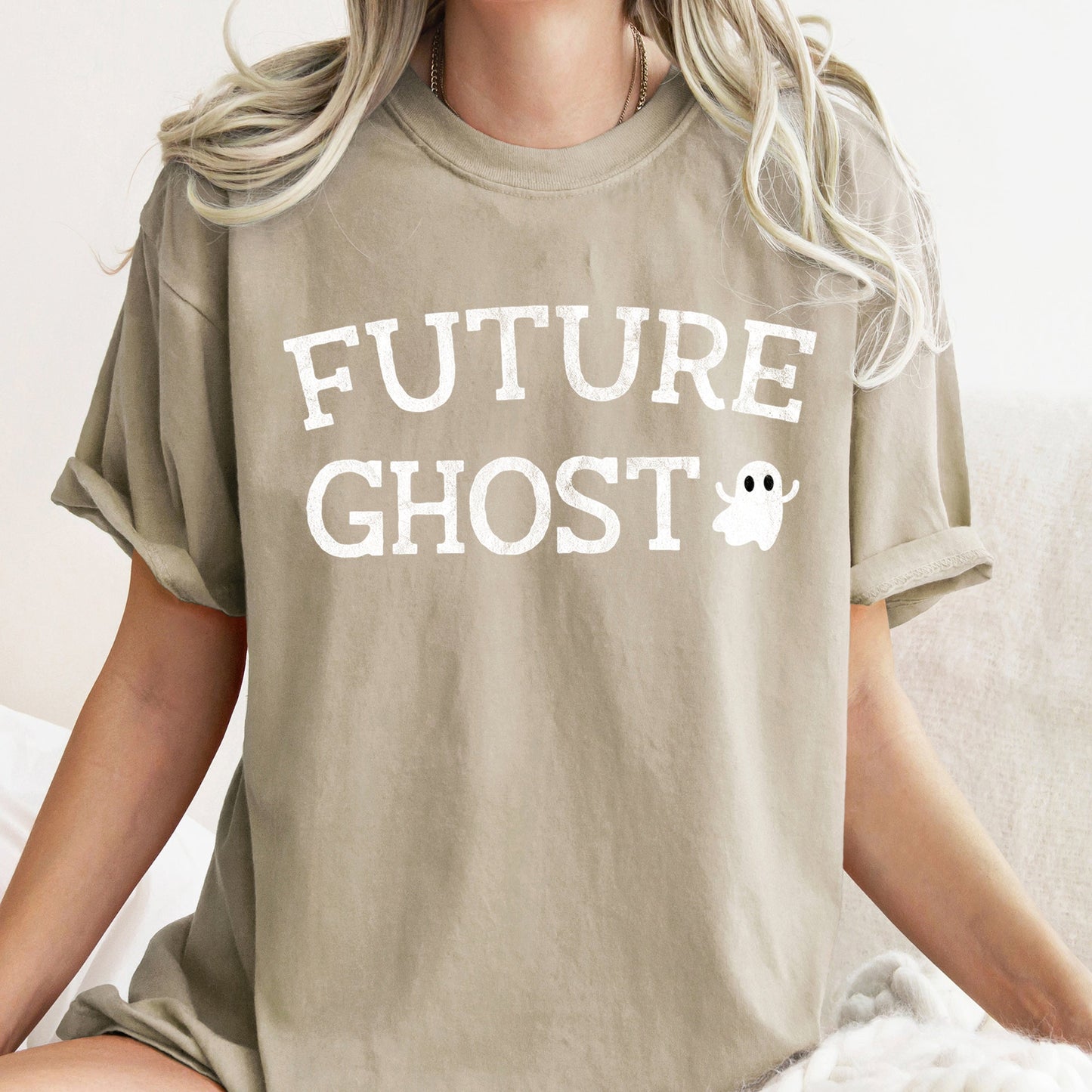 Retro Halloween Comfort Colors Tshirt Future Ghost