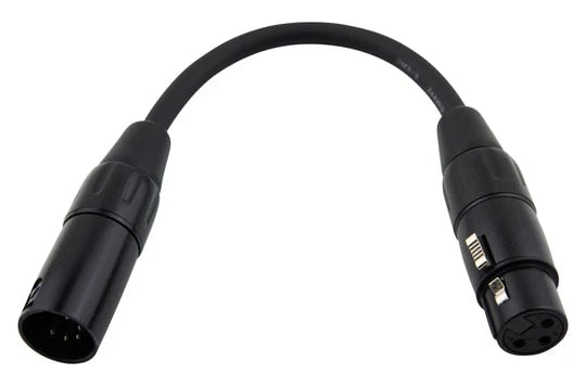 Pig Hog PX-DMX5M 5-Pin DXMM to 3-Pin XLRF Adapter Cable 6'