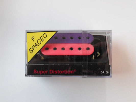Super Distortion F-Spaced Humbucker Bridge Pickup Dimarzio DP100 Pink & Purple