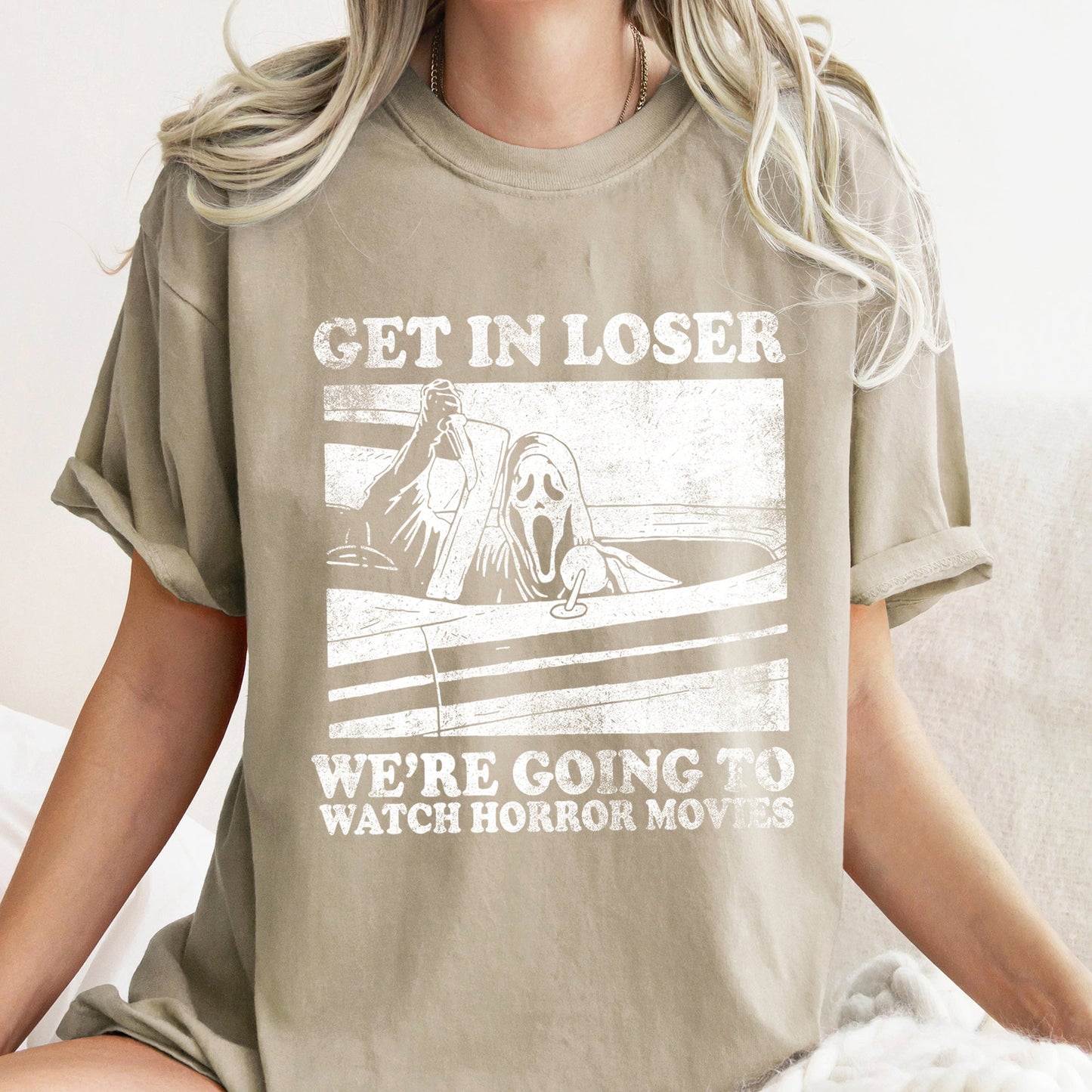 Get In Loser Retro Halloween Comfort Colors Tshirt