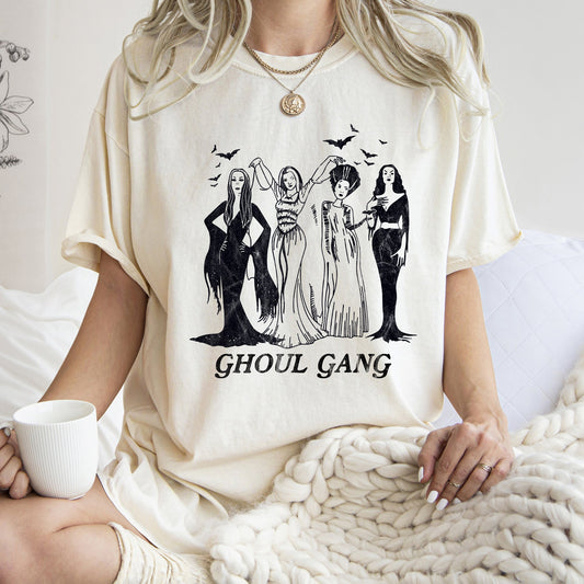 Ghoul Gang Retro Halloween Comfort Colors Tshirt Vintage Style T-shirt