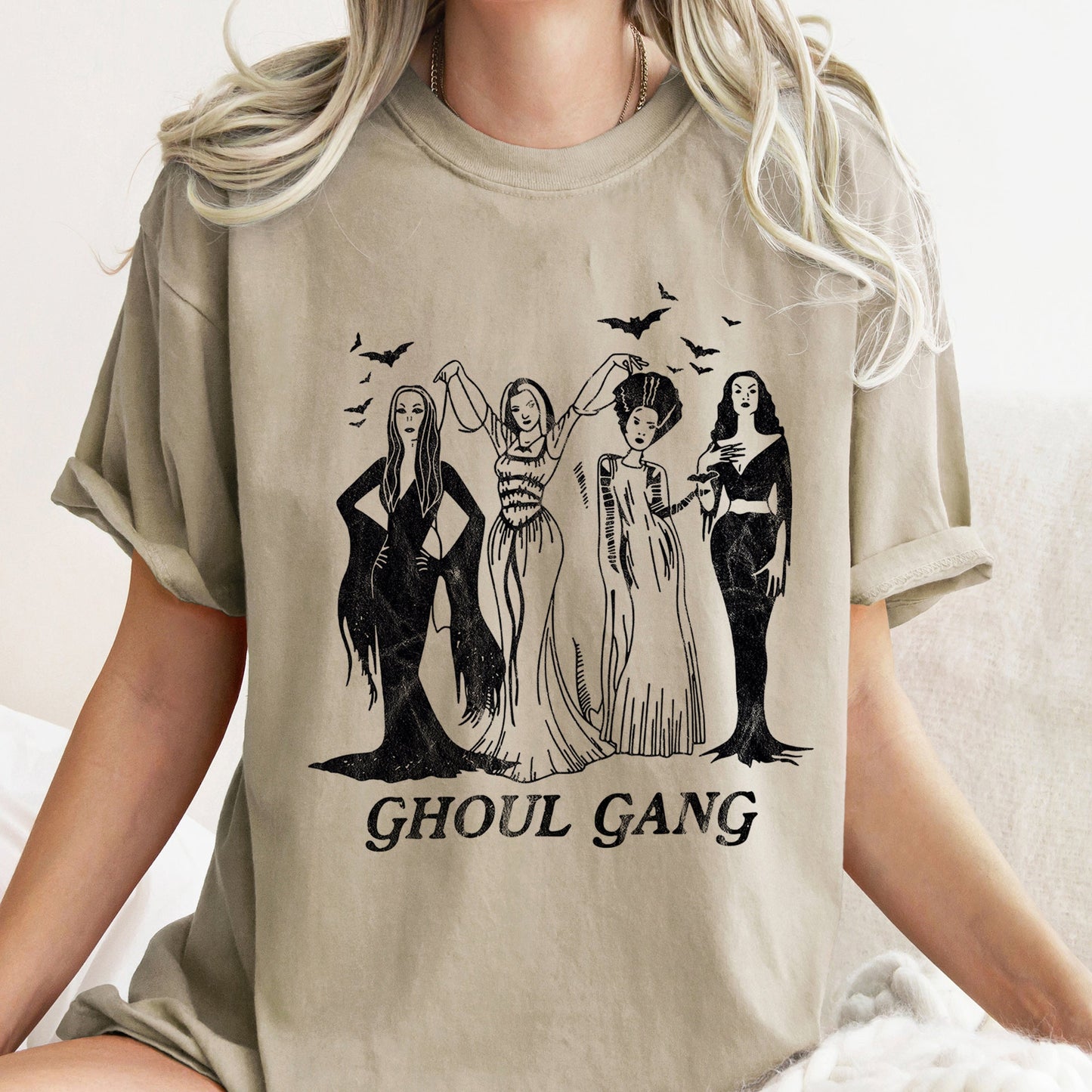 Ghoul Gang Retro Halloween Comfort Colors Tshirt Vintage Style T-shirt