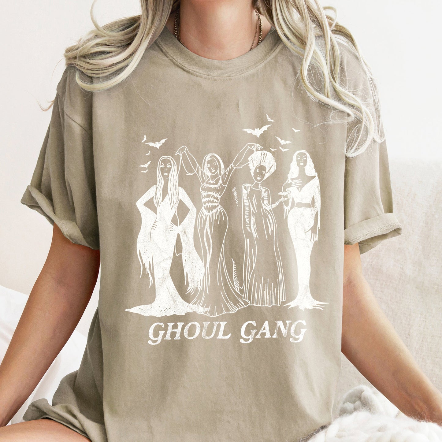 Ghoul Gang Retro Halloween Comfort Colors Tshirt