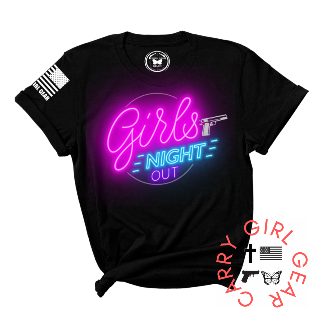 Girls Night Out Cotton Tee Casual Top Carry Girl Gear