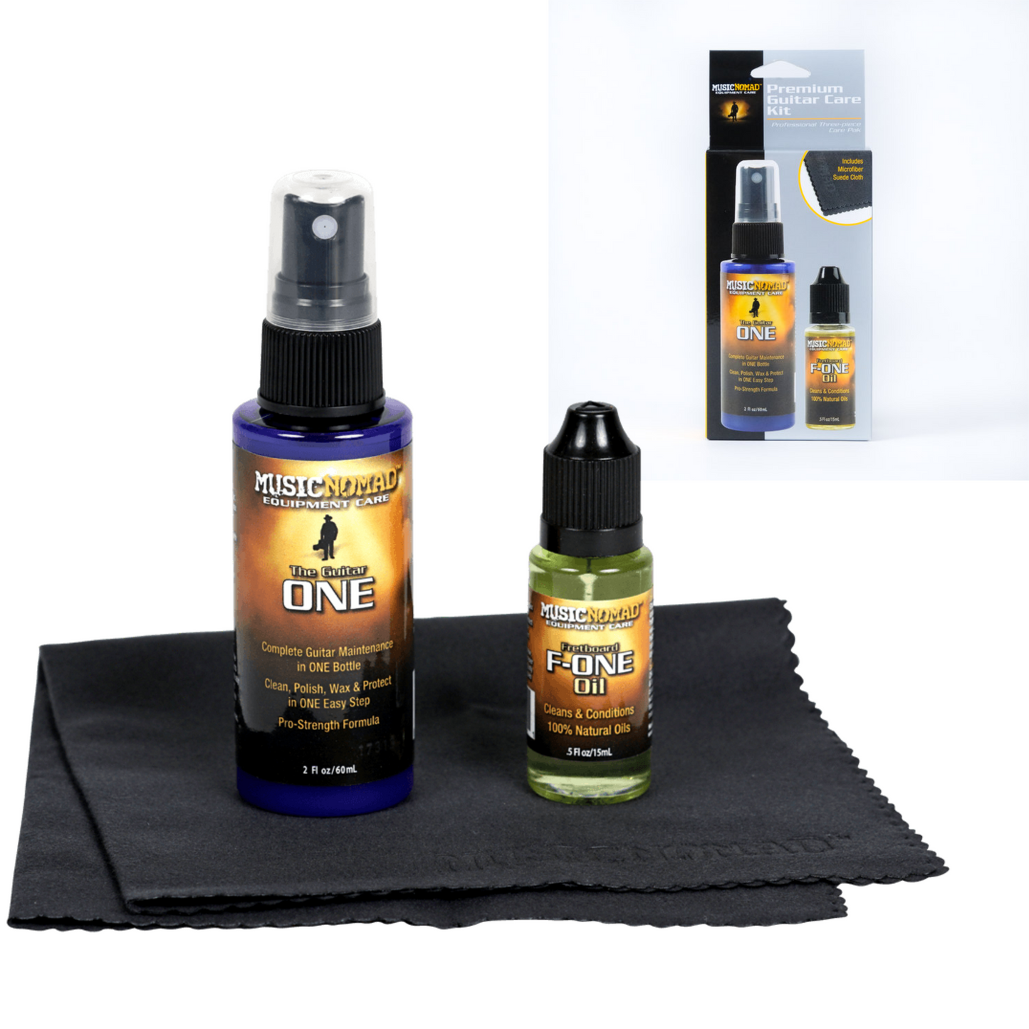 Music Nomad Premium Guitar Care Kit 3 Products MN140
