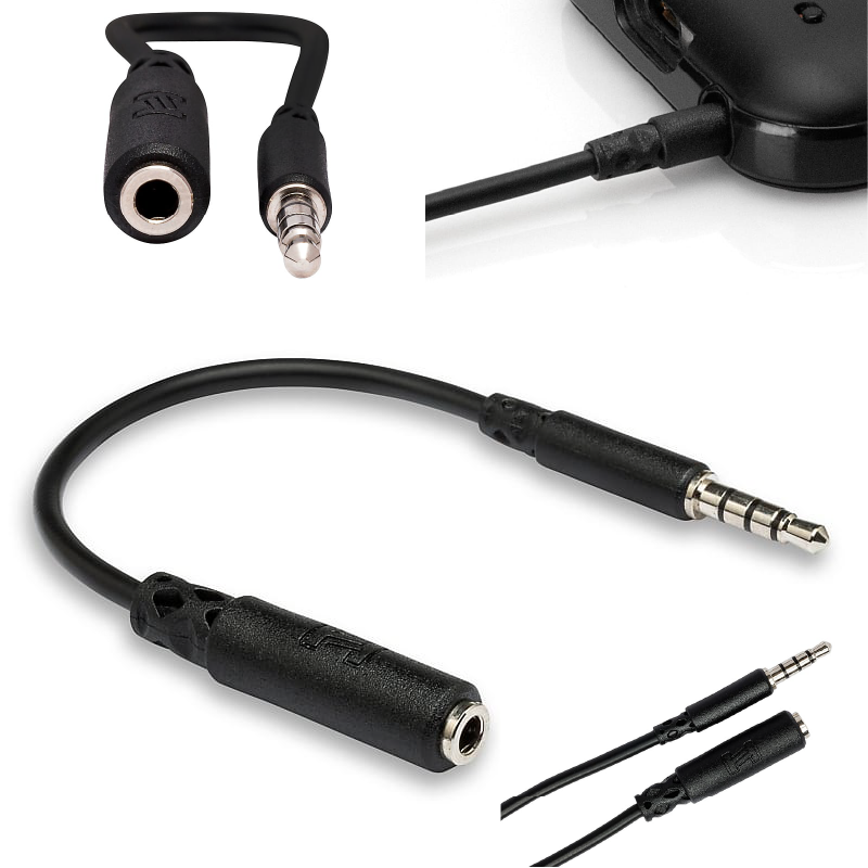 Hosa Slim Adapter 3.5mm TRRS Headphone Adapter