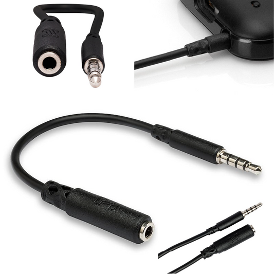 Hosa Slim Adapter 3.5mm TRRS Headphone Adapter