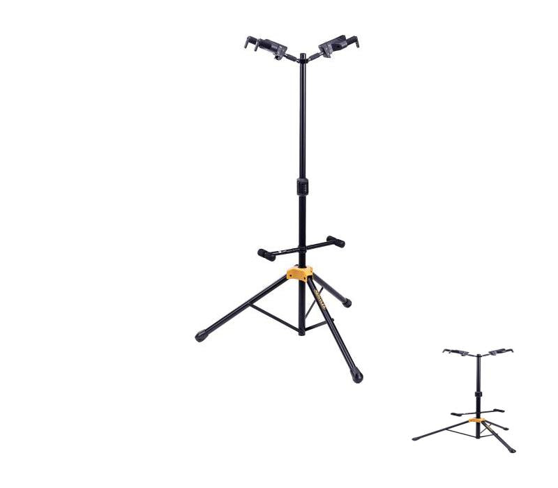Dual Guitar Stand with Auto Grip System Foldable Yoke Hercules Stands GS422B PLUS