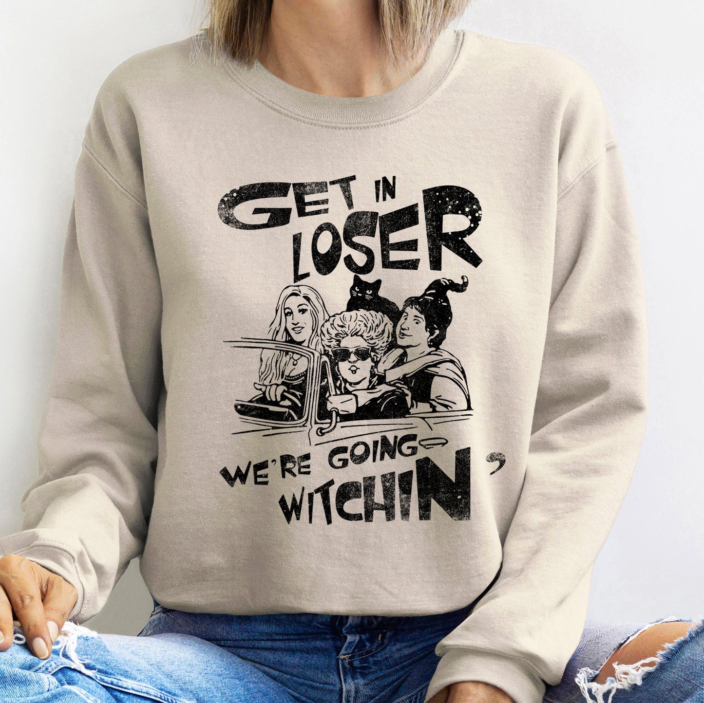 Going Witching Soft Fleece Halloween Sweatshirt
