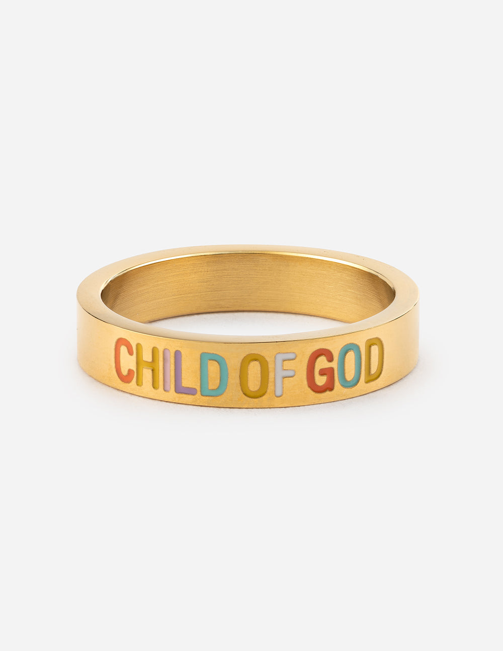 Gold Child of God Ring Religious Jewelry Elevated Faith