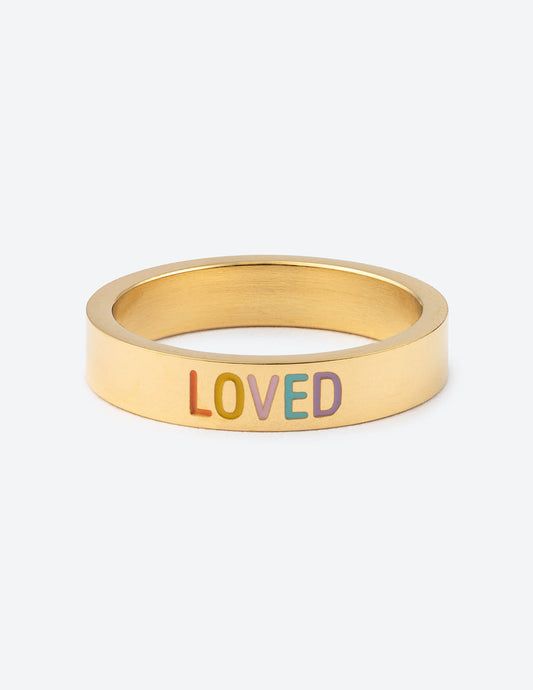 Gold Loved Ring Religious Jewelry Christian Gift