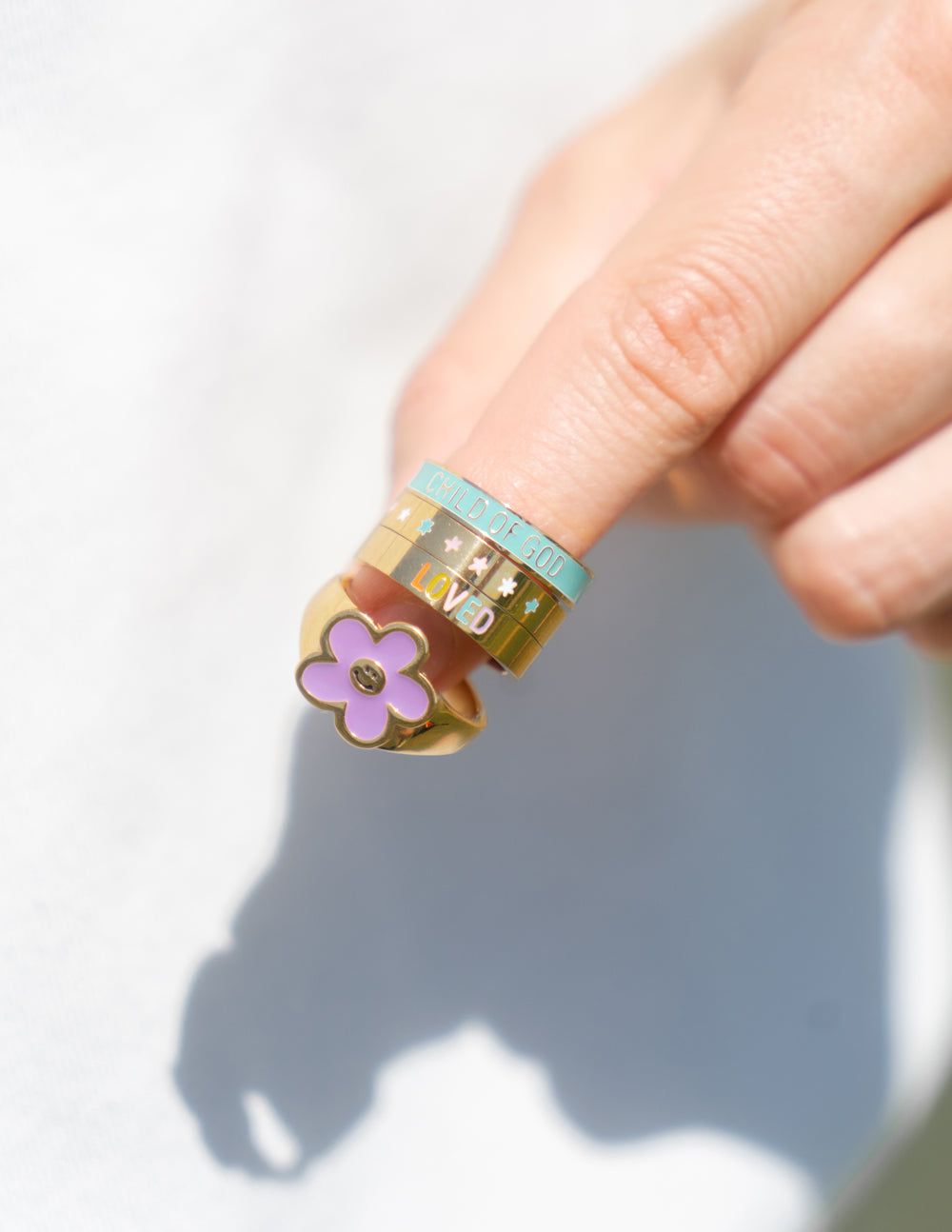 Gold Loved Ring Religious Jewelry Christian Gift