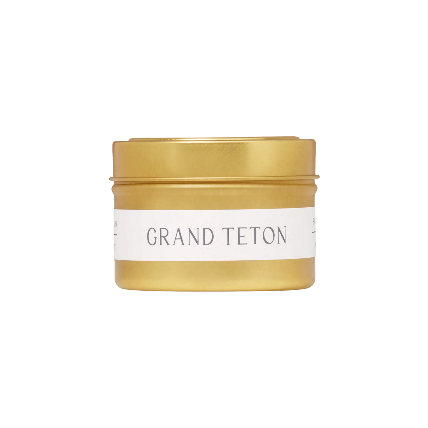 Travel Candle Woodsy Scented Grand Teton by The Roosevelts Candle Co.