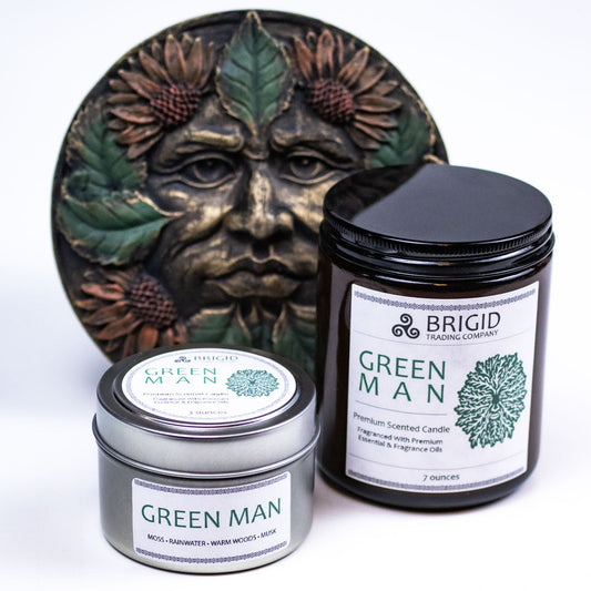 Green Man Moss Rainwater Old Growth Forests White Musk Soy Wax Candle